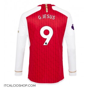 Arsenal Gabriel Jesus #9 Prima Maglia 2023-24 Manica Lunga